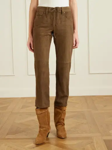 Isabel Marant Camilany Suede Slim-fit Pants | Thumbnail 3 Isabel Marant Camilany Suede Slim-fit Pants | Thumbnail 3