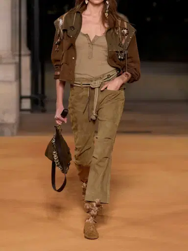 Isabel Marant Camilany Suede Slim-fit Pants | Thumbnail 6 Isabel Marant Camilany Suede Slim-fit Pants | Thumbnail 6