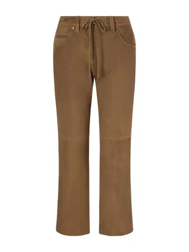 Isabel Marant Camilany Suede Slim-fit Pants | Thumbnail 1 Isabel Marant Camilany Suede Slim-fit Pants | Thumbnail 1