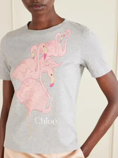 Chloé Printed Cotton-jersey T-shirt | Thumbnail 5 Chloé Printed Cotton-jersey T-shirt | Thumbnail 5