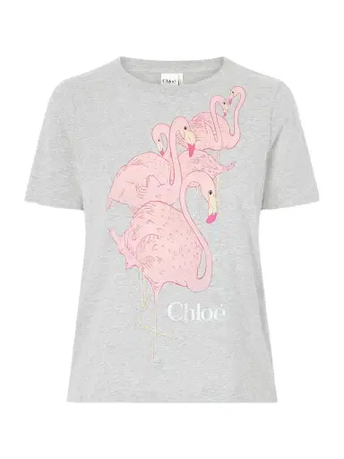 Chloé Printed Cotton-jersey T-shirt | Thumbnail 1 Chloé Printed Cotton-jersey T-shirt | Thumbnail 1