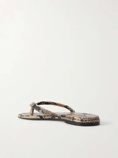 aeyde Melody Snake-effect Leather Flip Flops | Thumbnail 3 aeyde Melody Snake-effect Leather Flip Flops | Thumbnail 3