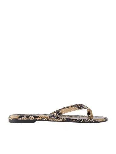 aeyde Melody Snake-effect Leather Flip Flops | Thumbnail 1 aeyde Melody Snake-effect Leather Flip Flops | Thumbnail 1