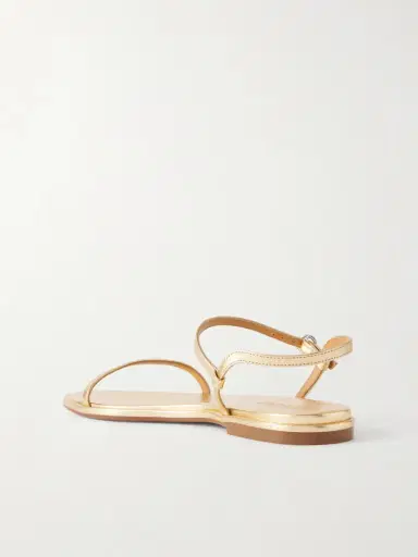 aeyde Nettie Metallic Leather Sandals | Thumbnail 3 aeyde Nettie Metallic Leather Sandals | Thumbnail 3