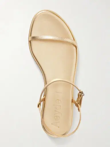 aeyde Nettie Metallic Leather Sandals | Thumbnail 6 aeyde Nettie Metallic Leather Sandals | Thumbnail 6