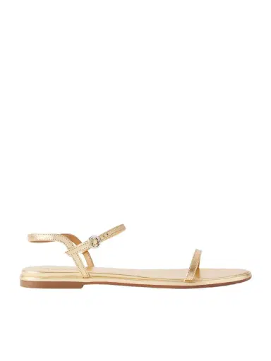 aeyde Nettie Metallic Leather Sandals | Thumbnail 1 aeyde Nettie Metallic Leather Sandals | Thumbnail 1