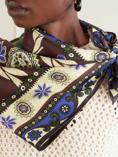 ALÉMAIS Jasper Printed Silk-twill Scarf | Thumbnail 5 ALÉMAIS Jasper Printed Silk-twill Scarf | Thumbnail 5