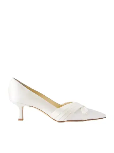 Manolo Blahnik Vieralo 50 Satin Pumps | Thumbnail 1 Manolo Blahnik Vieralo 50 Satin Pumps | Thumbnail 1