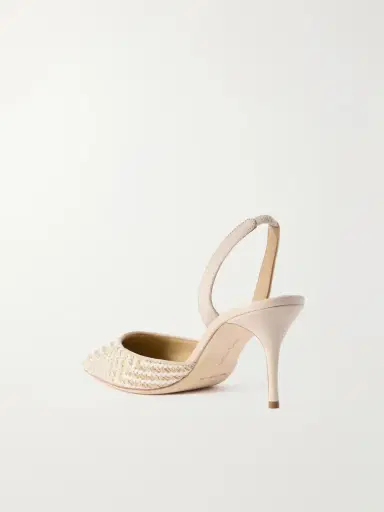 Manolo Blahnik Carolyne 70 Raffia Slingback Pumps | Thumbnail 3 Manolo Blahnik Carolyne 70 Raffia Slingback Pumps | Thumbnail 3