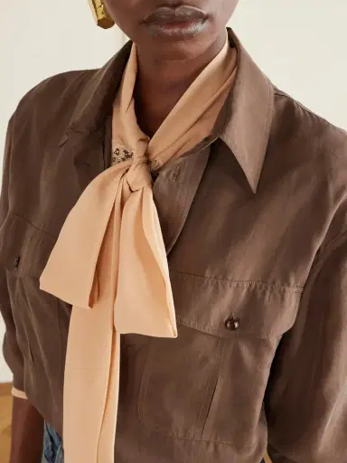 Saint Laurent Silk Habotai Shirt | Thumbnail 5 Saint Laurent Silk Habotai Shirt | Thumbnail 5