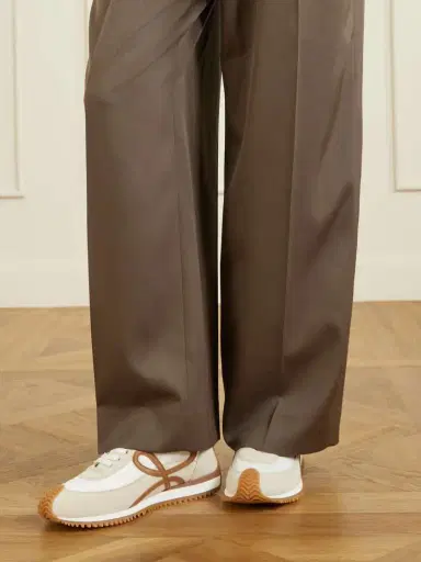 Loewe Flow Runner 2.0 Leather-trimmed Shell And Suede Sneakers | Thumbnail 4 Loewe Flow Runner 2.0 Leather-trimmed Shell And Suede Sneakers | Thumbnail 4