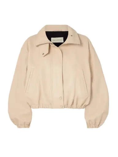 Nour Hammour Pia Textured-leather Jacket | Thumbnail 1 Nour Hammour Pia Textured-leather Jacket | Thumbnail 1