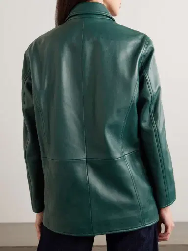 Nour Hammour Seleste Paneled Leather Jacket | Thumbnail 4 Nour Hammour Seleste Paneled Leather Jacket | Thumbnail 4