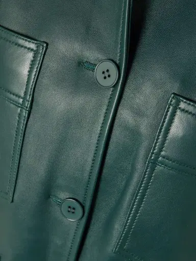 Nour Hammour Seleste Paneled Leather Jacket | Thumbnail 5 Nour Hammour Seleste Paneled Leather Jacket | Thumbnail 5