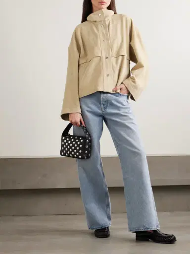Nour Hammour Park Oversized Suede Jacket | Thumbnail 2 Nour Hammour Park Oversized Suede Jacket | Thumbnail 2