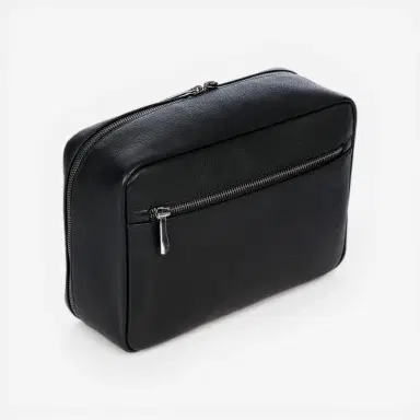 Porsche Design Porsche Design by Bric's Roadster L Black Leather Washbag by The Solist | Thumbnail 3 Porsche Design Porsche Design by Bric's Roadster L Black Leather Washbag by The Solist | Thumbnail 3