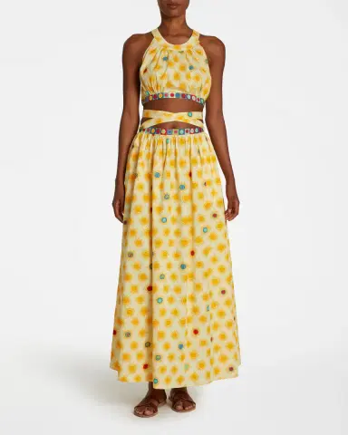 Emporio Sirenuse Alaia Dress in Yellow Smile | Thumbnail 2 Emporio Sirenuse Alaia Dress in Yellow Smile | Thumbnail 2
