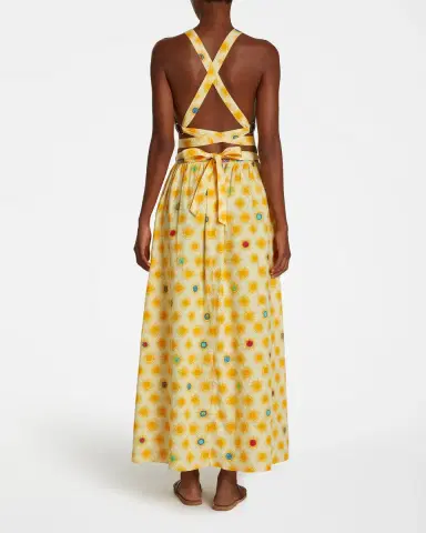 Emporio Sirenuse Alaia Dress in Yellow Smile | Thumbnail 3 Emporio Sirenuse Alaia Dress in Yellow Smile | Thumbnail 3