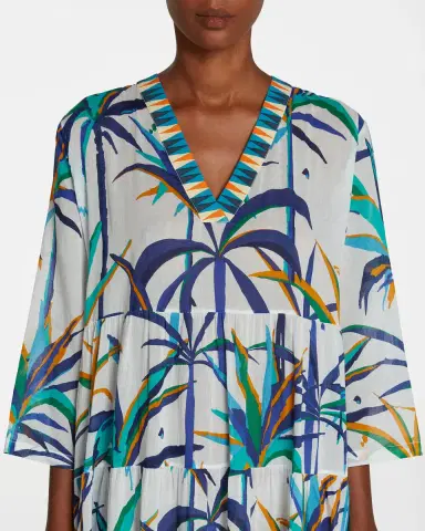 Emporio Sirenuse Alba Caftan in Tropical Sunset | Thumbnail 4 Emporio Sirenuse Alba Caftan in Tropical Sunset | Thumbnail 4