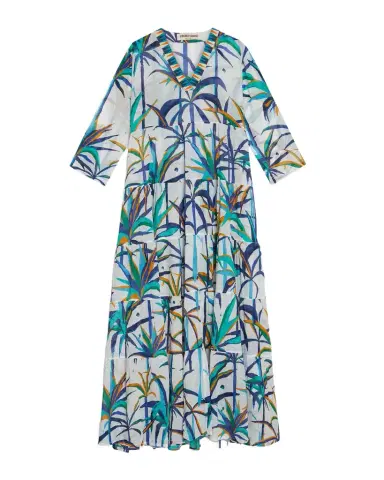 Emporio Sirenuse Alba Caftan in Tropical Sunset | Thumbnail 1 Emporio Sirenuse Alba Caftan in Tropical Sunset | Thumbnail 1