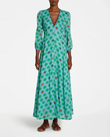 Emporio Sirenuse Clarissa Dress in Green Smile | Thumbnail 2 Emporio Sirenuse Clarissa Dress in Green Smile | Thumbnail 2