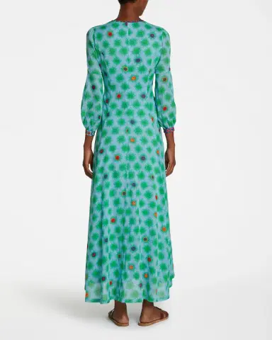 Emporio Sirenuse Clarissa Dress in Green Smile | Thumbnail 3 Emporio Sirenuse Clarissa Dress in Green Smile | Thumbnail 3