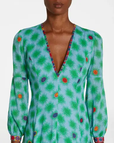 Emporio Sirenuse Clarissa Dress in Green Smile | Thumbnail 4 Emporio Sirenuse Clarissa Dress in Green Smile | Thumbnail 4