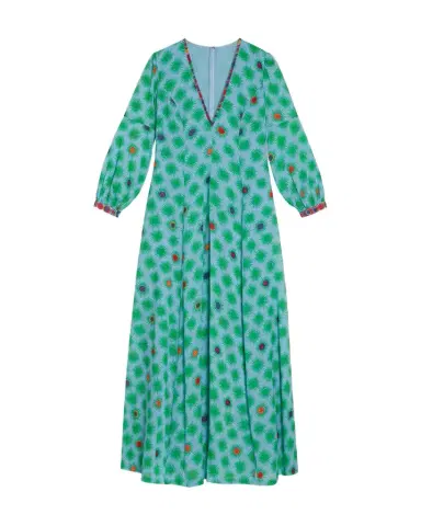 Emporio Sirenuse Clarissa Dress in Green Smile | Thumbnail 1 Emporio Sirenuse Clarissa Dress in Green Smile | Thumbnail 1