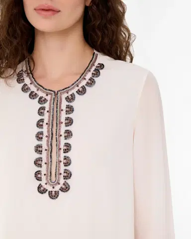 Emporio Sirenuse Irene Blouse in Embroidery Beads | Thumbnail 2 Emporio Sirenuse Irene Blouse in Embroidery Beads | Thumbnail 2