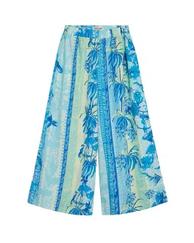 Emporio Sirenuse Jade Pants in Blue Blossom | Thumbnail 1 Emporio Sirenuse Jade Pants in Blue Blossom | Thumbnail 1