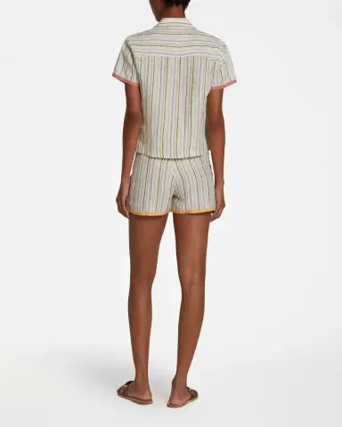 Emporio Sirenuse Kaia Summer Stripes Shirt Yellow Green | Thumbnail 4 Emporio Sirenuse Kaia Summer Stripes Shirt Yellow Green | Thumbnail 4