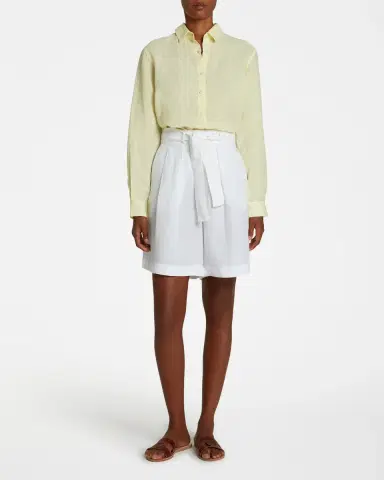 Emporio Sirenuse Light Wind Sparrow Shirt in Lime Linen | Thumbnail 2 Emporio Sirenuse Light Wind Sparrow Shirt in Lime Linen | Thumbnail 2