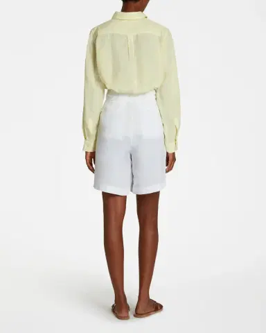 Emporio Sirenuse Light Wind Sparrow Shirt in Lime Linen | Thumbnail 3 Emporio Sirenuse Light Wind Sparrow Shirt in Lime Linen | Thumbnail 3