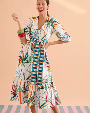Emporio Sirenuse Loretta Dress in Tropical Sunset | Thumbnail 2 Emporio Sirenuse Loretta Dress in Tropical Sunset | Thumbnail 2