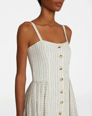 Emporio Sirenuse Sabina Checks & Stripes Dress | Thumbnail 5 Emporio Sirenuse Sabina Checks & Stripes Dress | Thumbnail 5