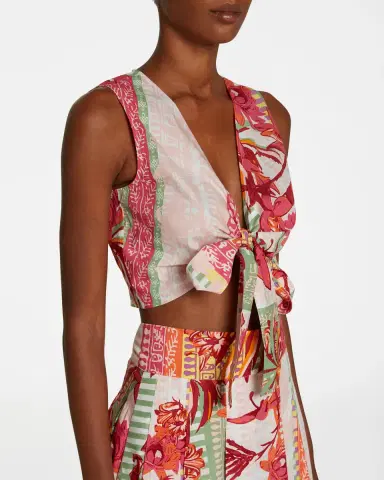 Emporio Sirenuse Sonia Top in Pink Blossom | Thumbnail 3 Emporio Sirenuse Sonia Top in Pink Blossom | Thumbnail 3