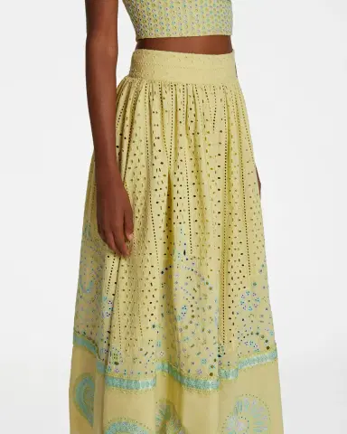 Emporio Sirenuse Suri Skirt with Amalfi Embroidery | Thumbnail 3 Emporio Sirenuse Suri Skirt with Amalfi Embroidery | Thumbnail 3
