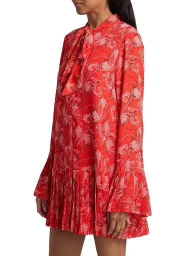 Cinq à Sept Women's Alinda Botanical Floral Mini Shirtdress - Bisou Multi | Thumbnail 4 Cinq à Sept Women's Alinda Botanical Floral Mini Shirtdress - Bisou Multi | Thumbnail 4