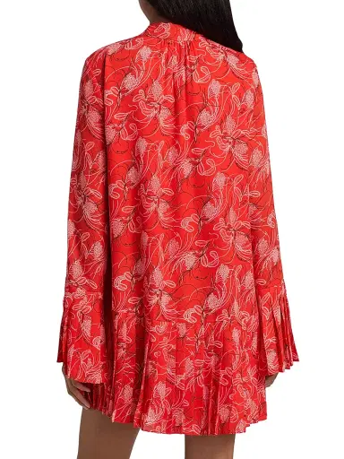 Cinq à Sept Women's Alinda Botanical Floral Mini Shirtdress - Bisou Multi | Thumbnail 5 Cinq à Sept Women's Alinda Botanical Floral Mini Shirtdress - Bisou Multi | Thumbnail 5