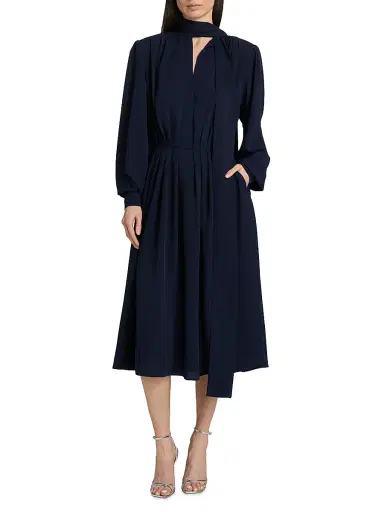 Ronny Kobo Women's Outlander x Adair Tieneck Midi-Dress | Thumbnail 3 Ronny Kobo Women's Outlander x Adair Tieneck Midi-Dress | Thumbnail 3