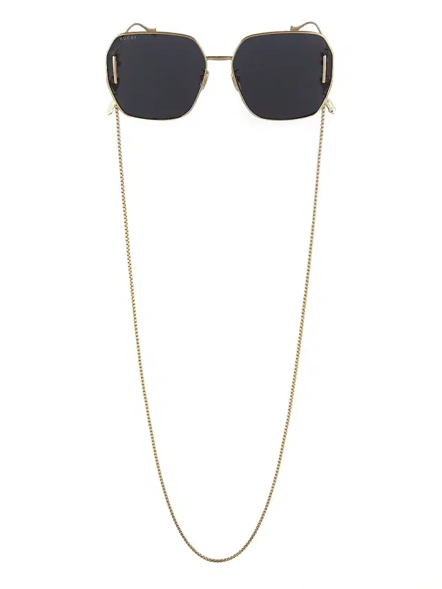 Women's Fork 64MM Square Sunglasses - Gold Women's Fork 64MM Square Sunglasses - Gold