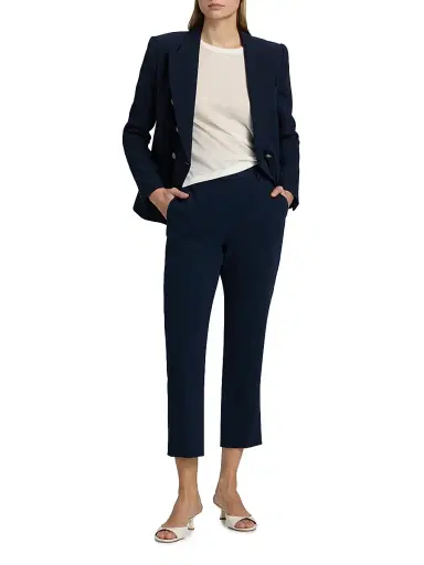 Kobi Halperin Women's Gloria Crepe Straight-Leg Pants - Navy - Size 16 | Thumbnail 2 Kobi Halperin Women's Gloria Crepe Straight-Leg Pants - Navy - Size 16 | Thumbnail 2