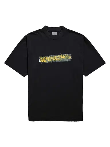 Balenciaga Men's Messy Spray T-Shirt - Black - Size XL | Thumbnail 1 Balenciaga Men's Messy Spray T-Shirt - Black - Size XL | Thumbnail 1
