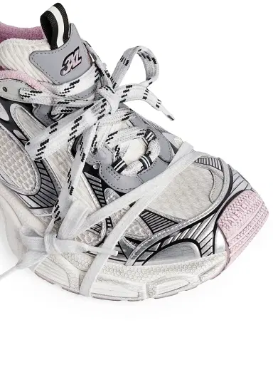 Balenciaga Women's 3XL Gel Clearsole Sneakers - White Pink Black | Thumbnail 5 Balenciaga Women's 3XL Gel Clearsole Sneakers - White Pink Black | Thumbnail 5