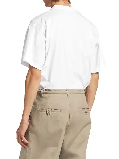 Balenciaga Men's Wet Brush Oversized T-Shirt - White - Size XXL | Thumbnail 4 Balenciaga Men's Wet Brush Oversized T-Shirt - White - Size XXL | Thumbnail 4
