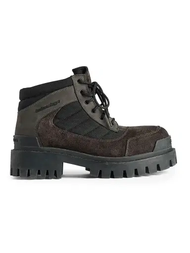 Balenciaga Women's Combat Strike Low Boots - Brown Black | Thumbnail 1 Balenciaga Women's Combat Strike Low Boots - Brown Black | Thumbnail 1