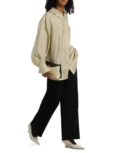 TOTEME Women's Oversized Striped Shirt | Thumbnail 2 TOTEME Women's Oversized Striped Shirt | Thumbnail 2