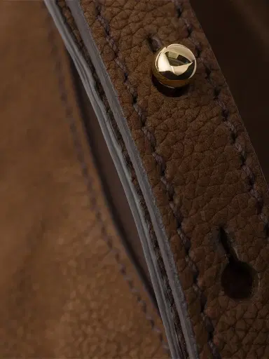 Prada Women's Arqué Nubuck Leather Shoulder Bag - Brown | Thumbnail 8 Prada Women's Arqué Nubuck Leather Shoulder Bag - Brown | Thumbnail 8