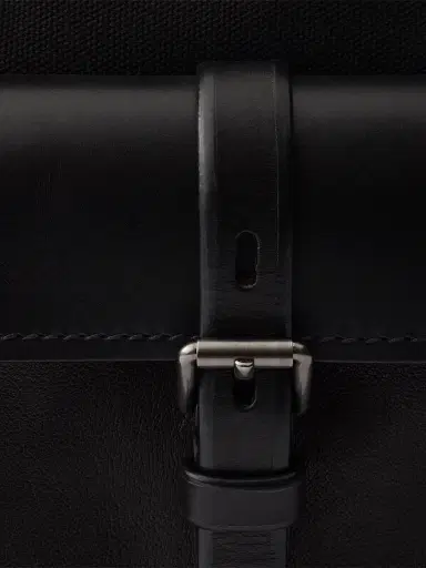 Prada Women's Route Canvas and Leather Tote Bag - Black | Thumbnail 6 Prada Women's Route Canvas and Leather Tote Bag - Black | Thumbnail 6