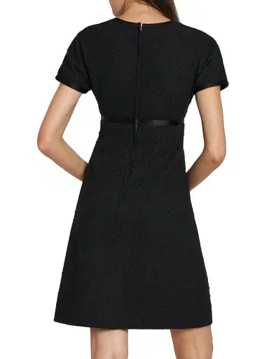 Dolce & Gabbana Women's Crystal-Button Tweed A-Line Minidress - Nero | Thumbnail 5 Dolce & Gabbana Women's Crystal-Button Tweed A-Line Minidress - Nero | Thumbnail 5